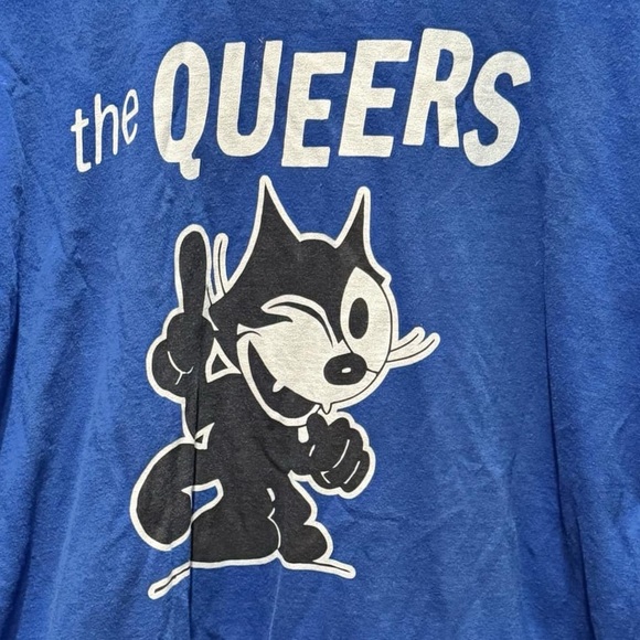 Blue Graphic T-Shirt with space cat XL - Picture 4 of 4